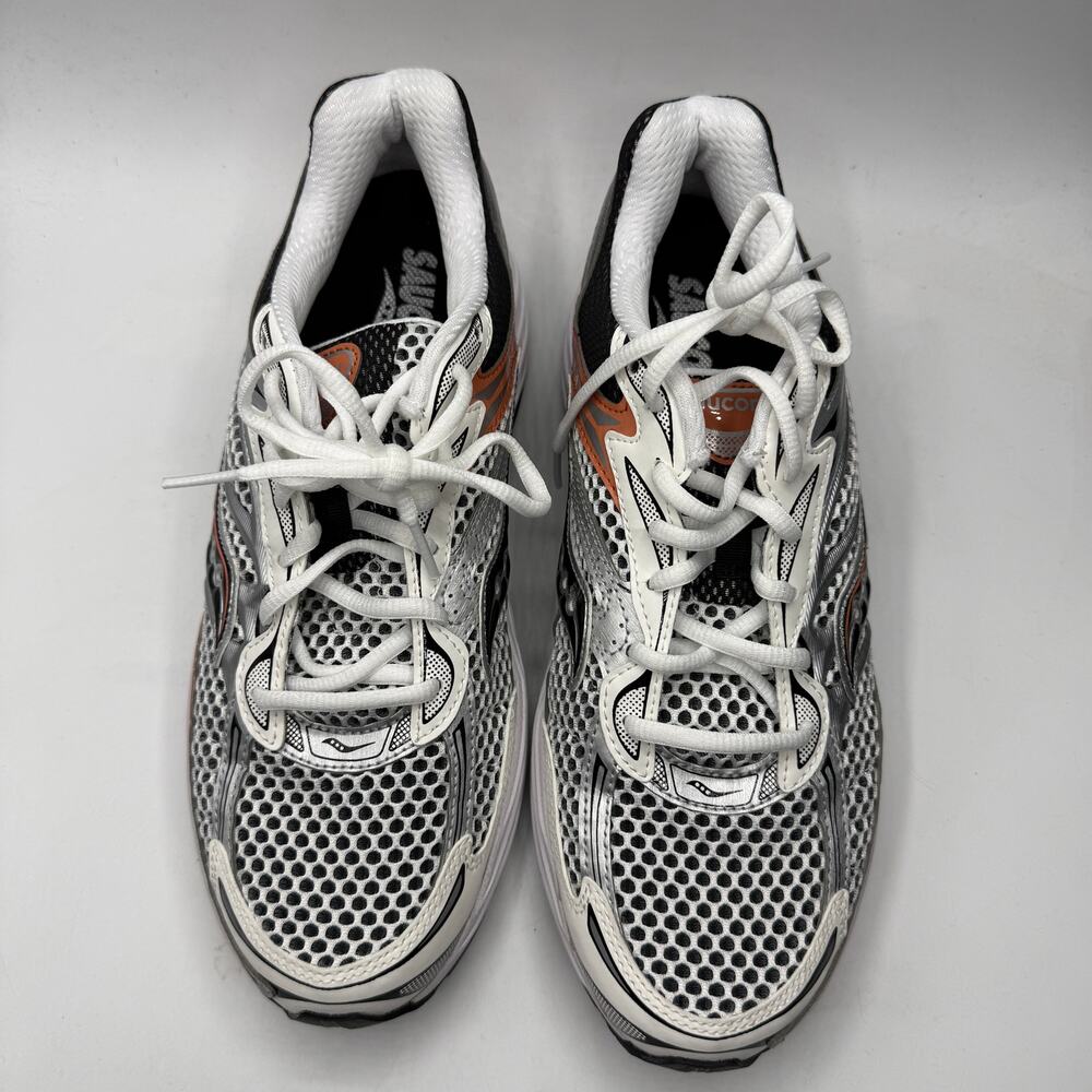 NEW Saucony ProGrid Omni 9 Sneakers Silver/Orange Size US W 11.5 / M 10 - Picture 4 of 11